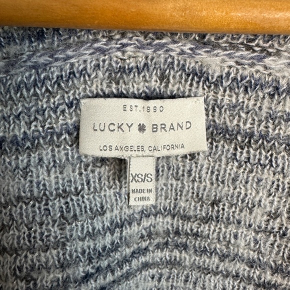 Lucky Brand Wool Blend Multicolor Metallic Short Sleeve Open Cardigan Size XS/S - Picture 4 of 14